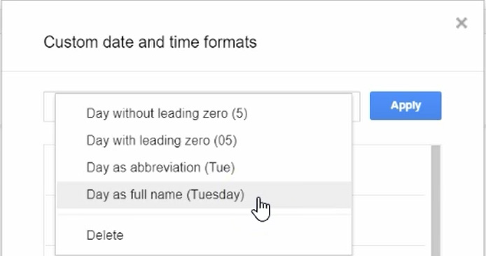Google Sheets - Custom Date Format - 07b Change Format