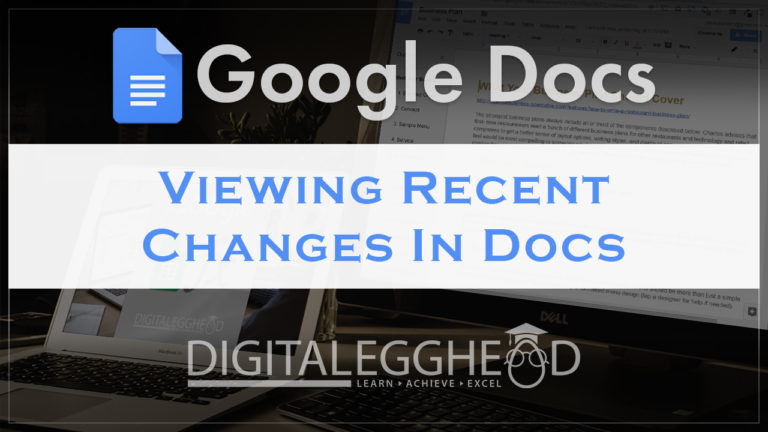 Google Docs Tips - Header - View Recent History Changes