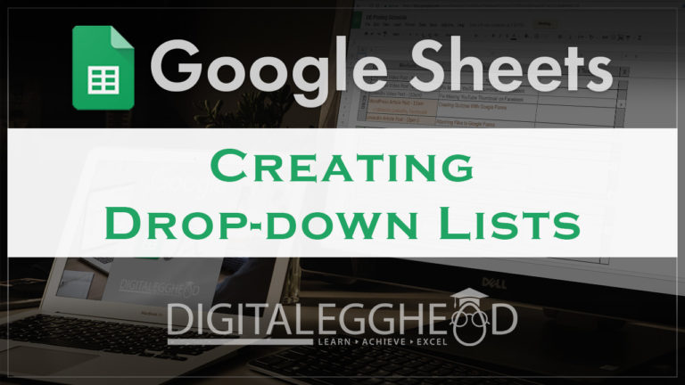 Google Sheets Tips - Header - Create Drop Down List Menu