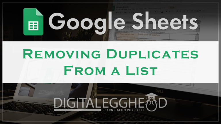 Google Sheets Tips - Header - Remove Duplicates with UNIQUE