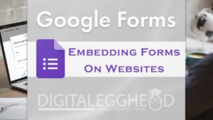 Google Forms - Embedding A Google Form - Header