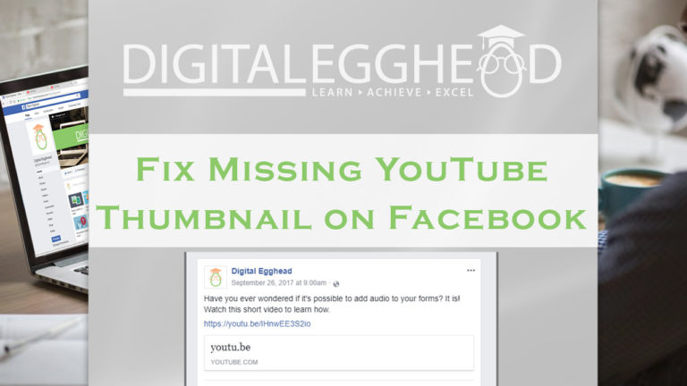 Fix Missing YouTube Thumbnail - Header Image