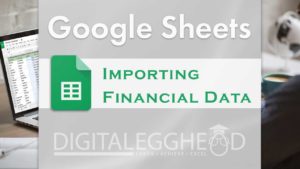 Google Sheets - Importing Financial Data - Header