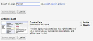 Gmail Tips - Enable Preview Pane - 03 Search