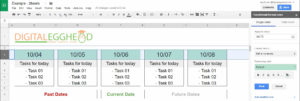 Google Sheets - Conditional Date Formatting - 02 Panel