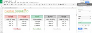 Google Sheets - Conditional Date Formatting - 07 Example