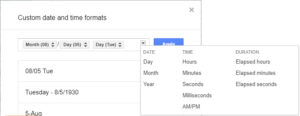 Google Sheets - Custom Date Format - 06b Add Element