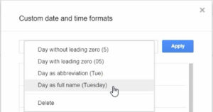 Google Sheets - Custom Date Format - 07b Change Format