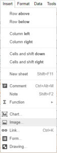 Google-Sheets-Inserting-Images-01-Insert-Menu
