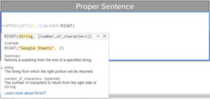 Formatting Sentences With Functions 07-RIGHT