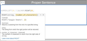 Formatting Sentences With Functions 08-RIGHT