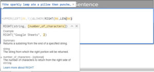Formatting Sentences With Functions 09-LEN