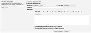 Gmail Tips - Auto Reply - 02 Vacation Responder