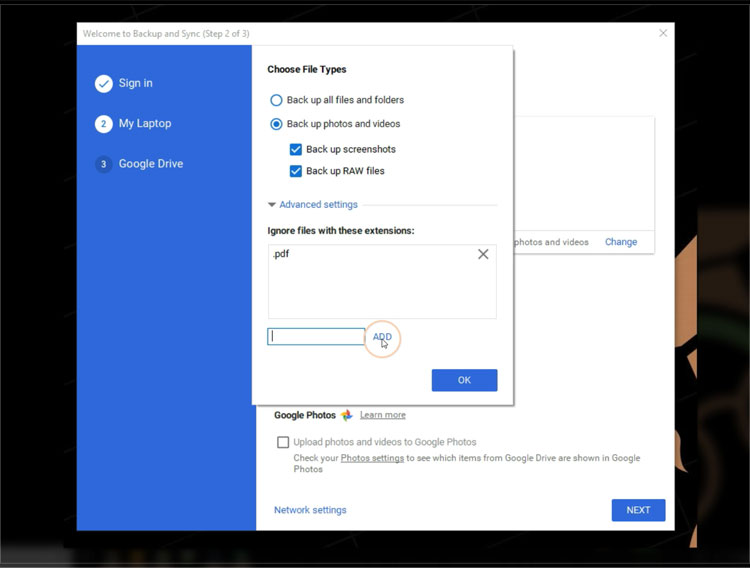 Ignoring .pdf file extensions