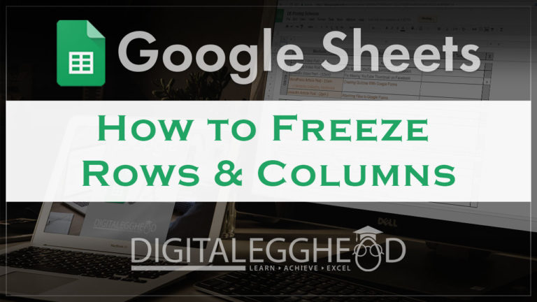 Freeze rows and columns in Google Sheiets
